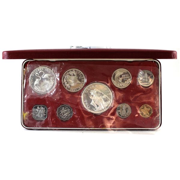 Commonwealth of the Bahama Islands 9-Coin Proof Set Minted by the Franklin Mint w/COA