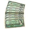 Image 1 : 1954 $1 Circulated. 8pcs. 