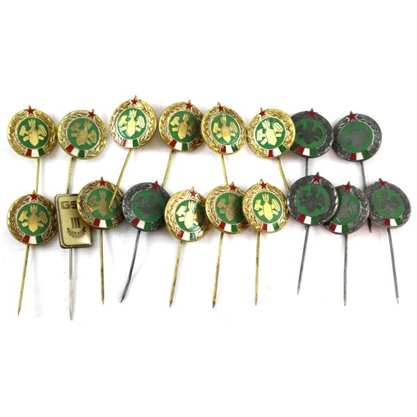 Lot of 18x Hungarian Military Pins. 18pcs. 