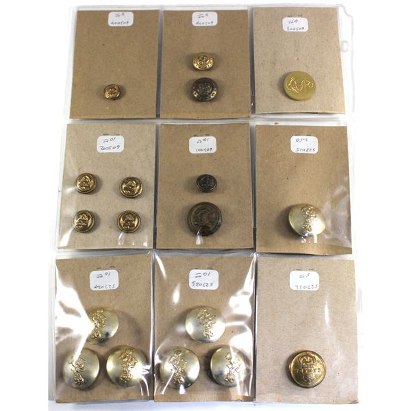 Lot of 18x Canadian Forces Buttons. Navy and Electrical and Mechanical Engineers.