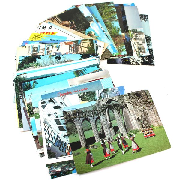 62x 1970s-1990s Assorted World Postcards. Venezuela, Wales, Sweden, & More! 62pcs. 