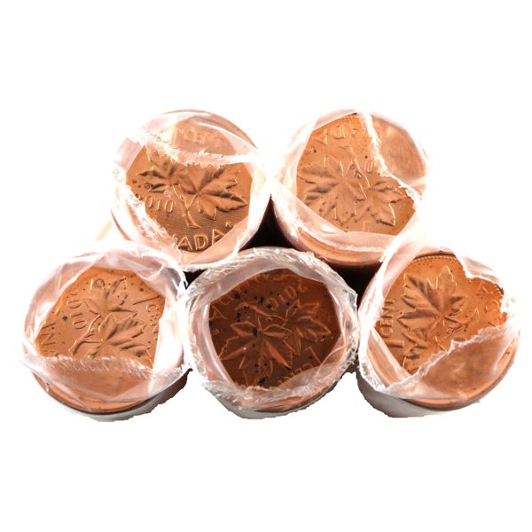 *1-cent 2010 Non-magnetic Original Roll of 50pcs. 5 Rolls