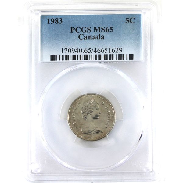 5-cent 1983 PCGS MS65