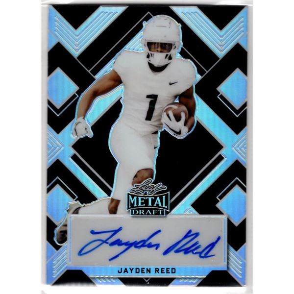 8/15!! Jayden Reed 2022 Leaf Metal Draft Auto #BA-JR3