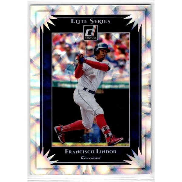 /999 Francisco Lindor 2019 Panini Donruss Elite Series #ES9
