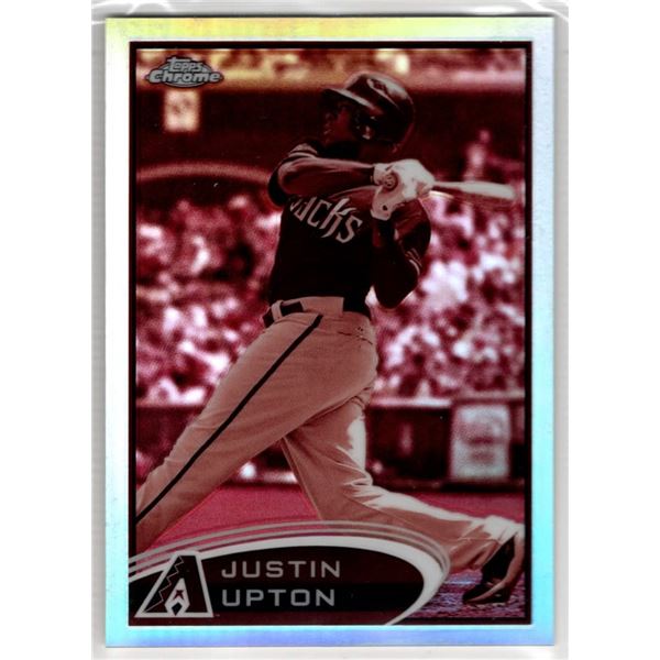 /75 Justin Upton 2012 Topps Chrome Sepia Refractor #10