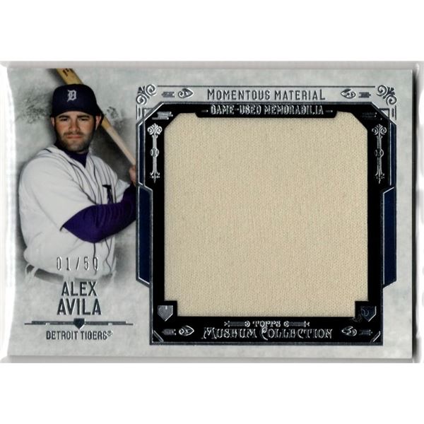 01/50!! Alex Avila 2015 Topps Museum Collection Game Used Patch First On Print #MMJR-AAA