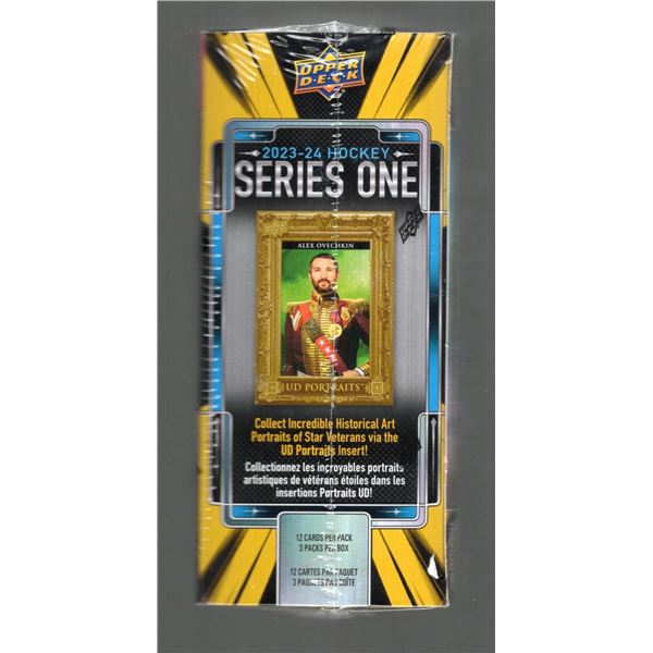 2023-2024 Upper Deck Series One Hockey Blaster Box 36 Cards: 12 Cards per Box and 3 Packs per Box! A