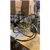 Image 2 : BLACK/GOLD 3 TIER 12 BULB CHANDELIER ( APPROX. 4'H )