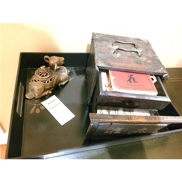 Vintage Mah Jong Game & More A