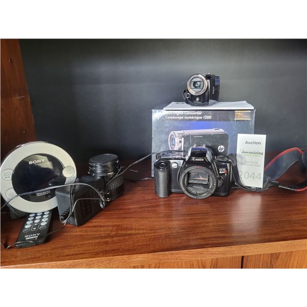 Canon Camera & Hp Camcorder A