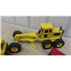 Image 2 : Tonka Grader, Buddy L Dump Truck, International Die Cast Tractor + Metal Wagon