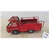 Image 2 : 2 Structo Metal Trucks ; Dump Truck 6" x 6" x 13" & Firetruck 5" x 6" x 13" 