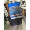 Image 8 : 6 Bins + 6 Lids ; Roughneck, Mastercraft, Sterilite - 1 lid damaged pictured