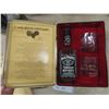 Image 2 : Jack Daniels Collector Tin (3) with Bottle + Glasses, Playing Cards, Ball Shirt Sz LG