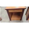 Image 2 : 2 Night Tables with Drawer / End Tables 18" x 22" x 24" 