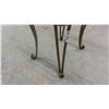 Image 4 : Wrought Iron Glass Top End Table 23" x 24"x 28" 