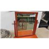 Image 2 : Gentlemen's Shaving Mirror with Drawer - Maple, by Vilas