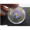 Image 2 : Canada 2012 Colored Bee + Flower . 925 Silver Proof-Like Coin