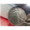 Image 2 : USA 1945 Walking Liberty Half Dollar . 900 Silver WWII Era