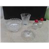 Image 2 : Glassware ; Salt + Pepper Shakers, Cream + Sugar, Platters, Serving Bowls, Cake Plate