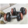 Image 7 : Weights ; Total 170 lbs & 4 Dumbbell Bars 