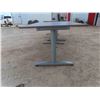 Image 2 : 2 Adjustable 32" x 55" Metal Work Station Tables