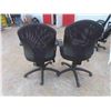 Image 2 : 2 Mesh High Back Swivel Office Chairs on Casters