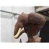 Image 8 : Wood Carving 15" t - Broken Tusk on Elephant Broken