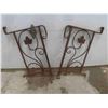 Image 1 : Antique Steel Railing Pieces (2) @ 19" x 29" 