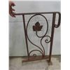 Image 2 : Antique Steel Railing Pieces (2) @ 19" x 29" 