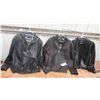 Image 1 : 3 Men's Leather Jackets ; Izod Sz  2XL + Danier Sz Med