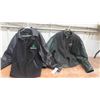 Image 1 : 2 Men's Leather + Felt Jackets ; Med + Lg