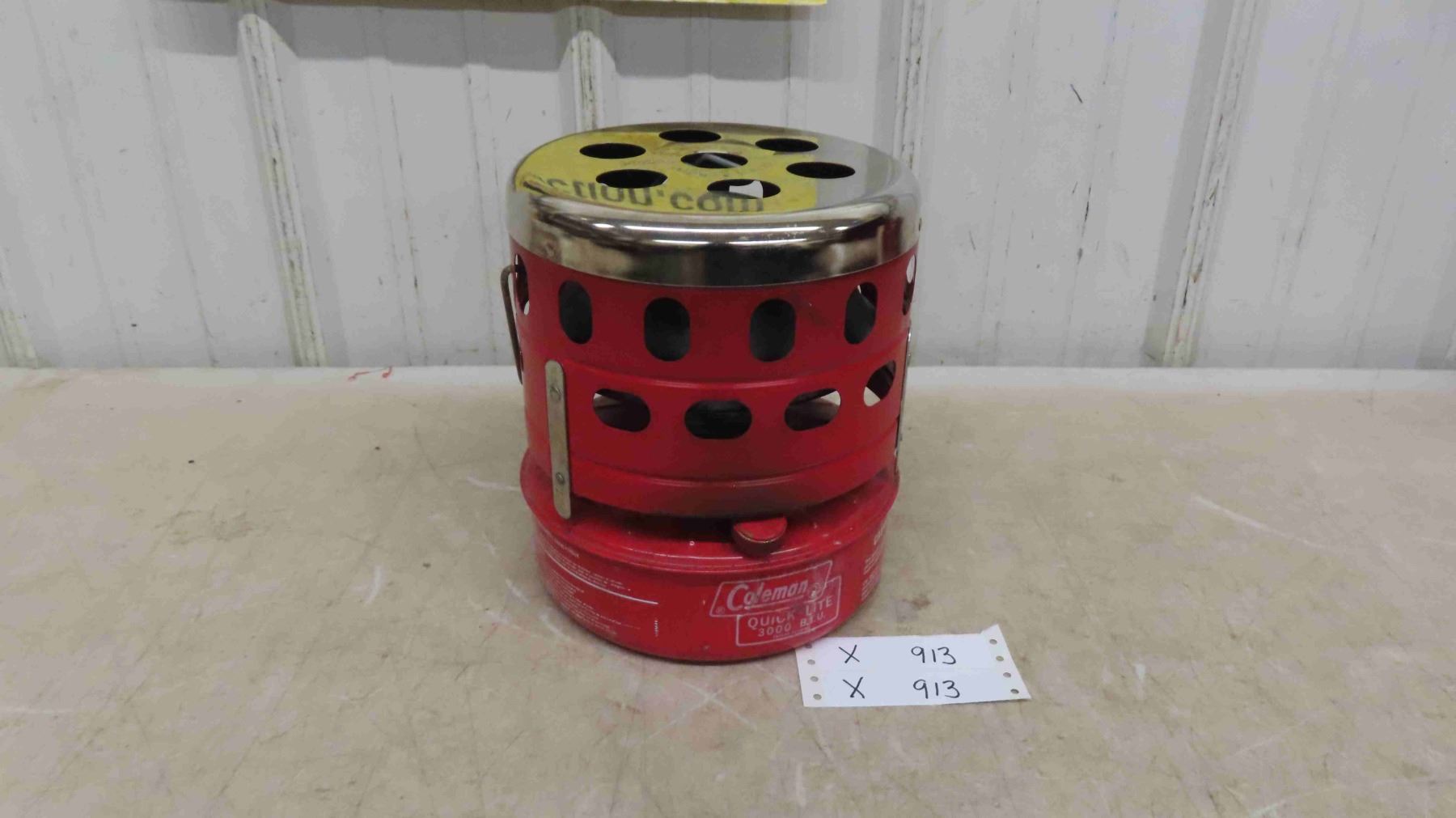 518c Coleman Heater Model 518C, 3000 BTU - McSherry Auction Service Ltd.