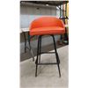 Image 2 : 2 Retro Bar Stool 29" Seat Height, Swivel + Matching Lamps 12"