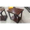 Image 2 : 2 Matching Wooden End Tables