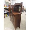 Image 2 : Oak Buffet China Cabinet Combo 17" x 53" x 68" 