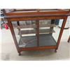 Image 8 : Store Oak Display Counter with Claw Feet + Counter Top Display Case Fastened To It - 