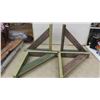 Image 2 : 4 Wooden  Shelf Brackets - Heavy Duty 16"x 16" 