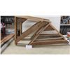 Image 1 : 4 Heavy Duty Wooden Shelf Brackets 21" x 21" 