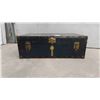 Image 2 : Vintage Trunk with Leather Handles 12" x 21" x 36" 