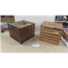 Image 1 : 2 Vintage Wooden Egg Crates - Humpty Dumpty