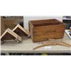 Image 1 : Wooden Crate ' The Old Country Mill General Store ' 11.5" x 16" x 24" & 3 Wooden 