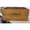 Image 5 : Wooden Crate ' The Old Country Mill General Store ' 11.5" x 16" x 24" & 3 Wooden 
