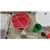 Image 3 : Wine Making Kit/Set ; Carboy with Glass Wine Thief , 2 Fermenting Pails, Corker,