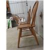 Image 2 : 3 Wooden Kitchen Chairs