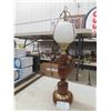 Image 1 : Table Lamp with top Globe + Wooden Base 33" Tall 