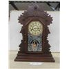 Image 1 : Ingraham Kitchen Gingerbread Clock with Key 5" x 15.25" x 23" 