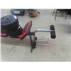 Image 3 : Weider Pro 256 Weight Bench (6) 15 lb Weights + Bar 