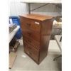 Image 2 : 5 Drawer Wooden Dresser 16" x 25" x 46" 